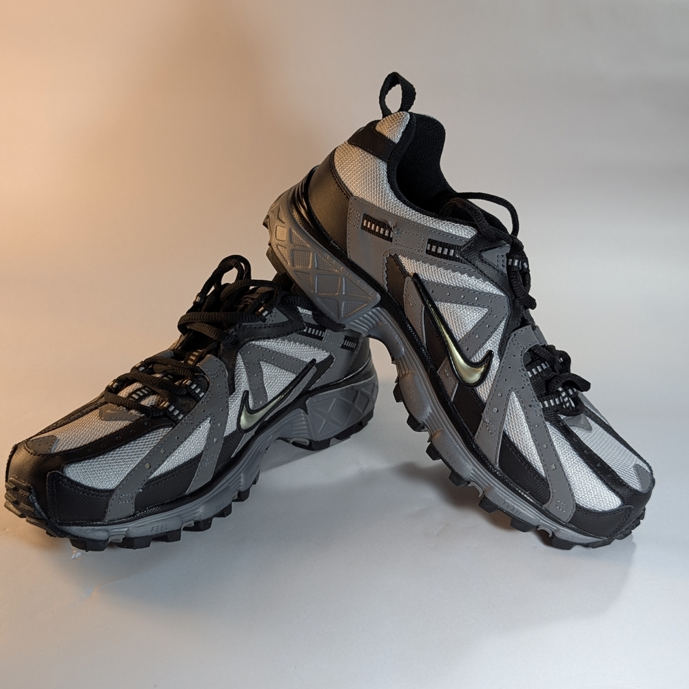 Nike Air Alvord Series Gray Black Mesh Synthetic Cushioned Trail Running sneaker